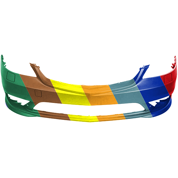 MERCEDES-BENZ S-CLASS SEDAN (221) (EXC S400 HYBRID) FRONT BUMPER COVER PRIMED (S350/S550)(W/ SPORT)(W/WASHER)(WO/SENSOR)(no side marker hole OEM#22188042409999 2012-2013 PL#MB1000350