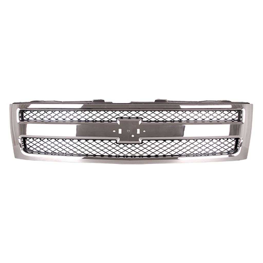 GM TRUCKS & VANS SILVERADO/PU 1500 HYBRID (CHEVY) GRILLE CHR/BLK OEM#19303978 2009-2011 PL#GM1200572
