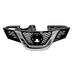 NISSAN(DATSUN) ROGUE (2.5L) GRILLE CHR/BLK (W/ CAMERA) OEM#623104BA0B 2014-2016 PL#NI1200259