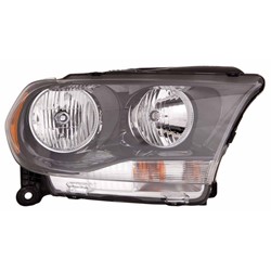 DODGE TRUCKS & VANS DURANGO _HEAD LAMP ASSEMBLY LEFT (Driver Side) (HALOGEN)(BLK BEZEL) OEM#68084077AB 2011-2013 PL#CH2502229