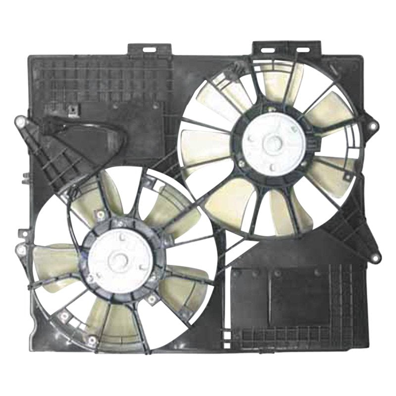 CADILLAC STS/STS-V RADIATOR & A/C FAN ASSY (3.6/4.6L W/O Extra Duty)(DUAL FAN) OEM#19210937-PFM 2005-2008 PL#GM3120105