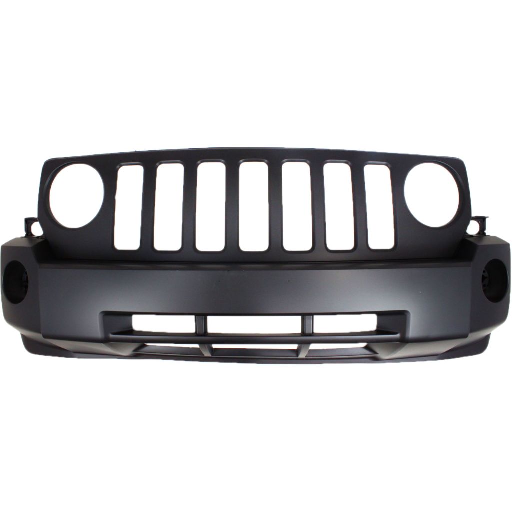 JEEP PATRIOT FRONT BUMPER COVER PRIMED (W/FOG)(WO/Tow Hooks)**CAPA** OEM#68021299AB 2007-2010 PL#CH1000893C