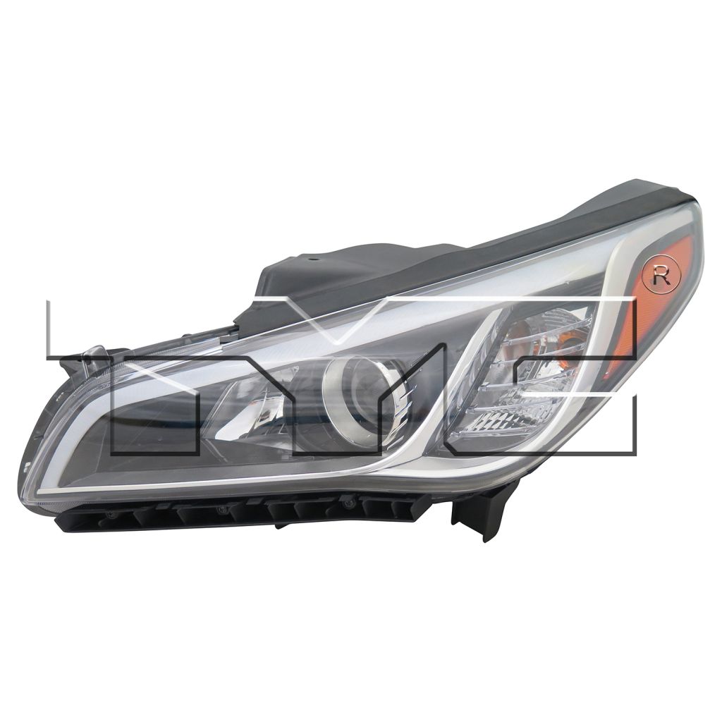 HYUNDAI SONATA HEAD LAMP ASSEMBLY LEFT (Driver Side) (HALOGEN)(EXC SE/ECO)(LED DRL IN BMPER) OEM#92101C2000 2015-2017 PL#HY2502183