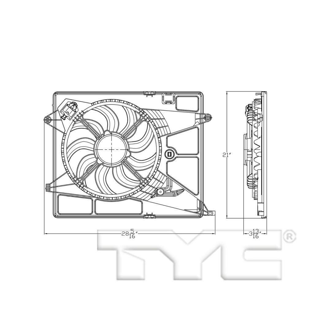 GM TRUCKS & VANS TRAX RADIATOR & A/C FAN ASSEMBLY OEM#95392642 2015-2020 PL#GM3115270
