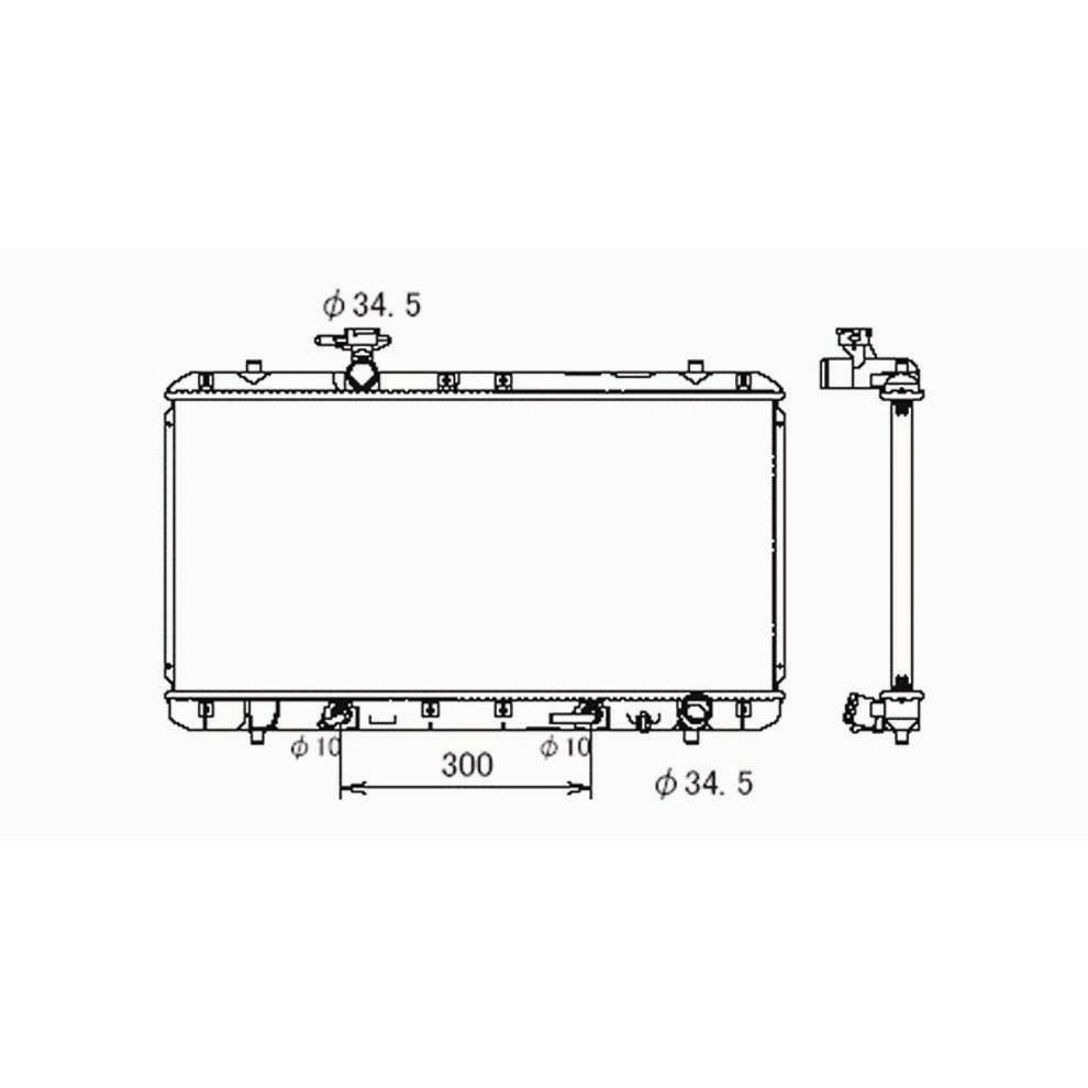 SUZUKI AERIO RADIATOR 3.0L V6 AT OEM#1770054G20 2002 PL#SZ3010133