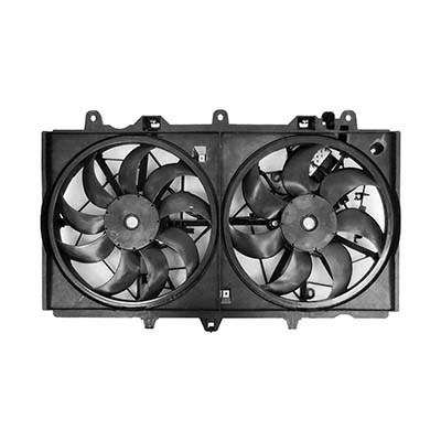 INFINITI Q60 RADIATOR & A/C FAN ASSEMBLY (DUAL FAN)(W/ MODULE)(3.0L)(EXC RED SPORT/SPORT) OEM#214814HK0A 2017-2022 PL#IN3115114