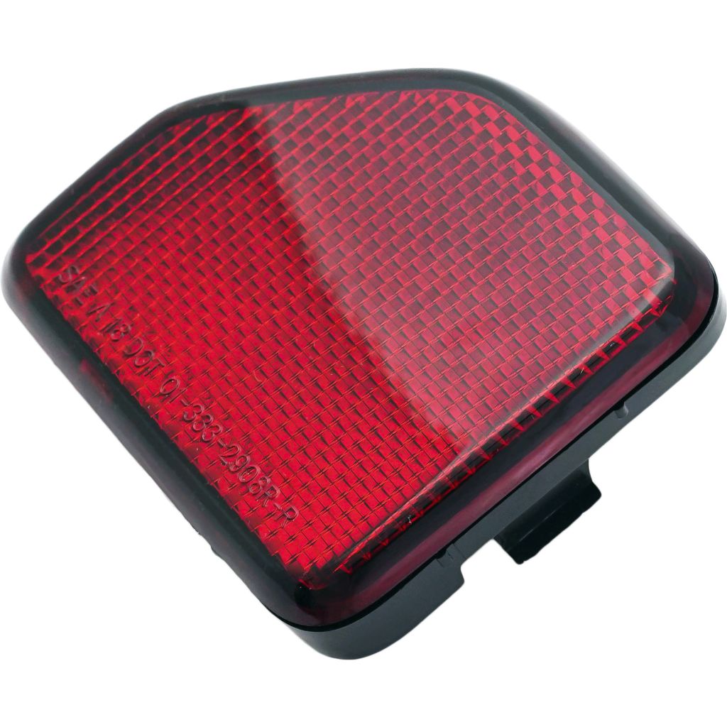 JEEPVEHICLE WRANGLER PLUG-IN REAR BUMPER REFLECTOR RIGHT (Passenger Side) (EXC STEEL BMP)**CAPA** OEM#68281936AB 2021-2024 PL#CH1185108C
