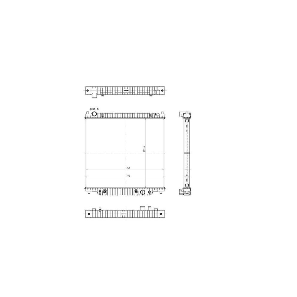 FORD TRUCKS & VANS EXCURSION RADIATOR 5.4/V8 (CAN USE 2 ROW 2171) OEM#3C3Z8005FA 2000-2004 PL#FO3010139