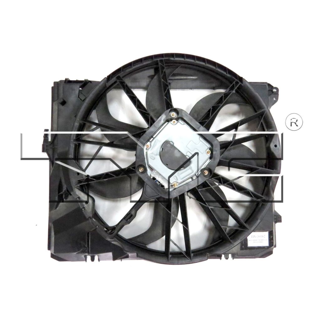 BMW BMW 1 SERIES COUPE/CONVERTIBLE RADIATOR FAN ASSEMBLY (128I CP)(WO/SULEV)(W/ WARM CLIMATEOPTION) OEM#17427562080 2008-2013 PL#BM3117101
