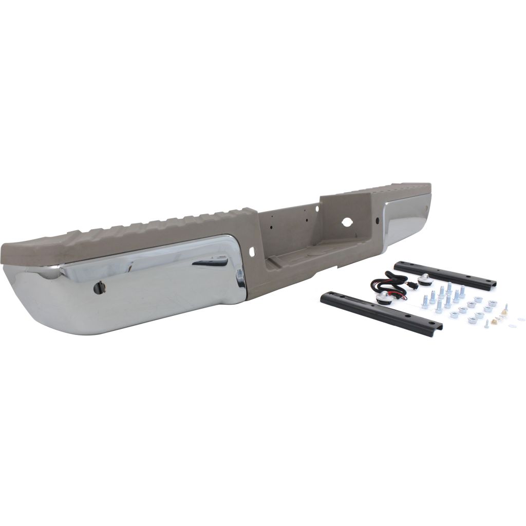 FORD TRUCKS & VANS FORD/PU F250/350/450 (SUPER DUTY) STEP BUMPER ASSY CHROME W/GOLD PAD (W/SENSOR)(WO/BRKT)(KING RANCH) OEM#9C3Z17906D-PFM 2011-2012 PL#FO1103154