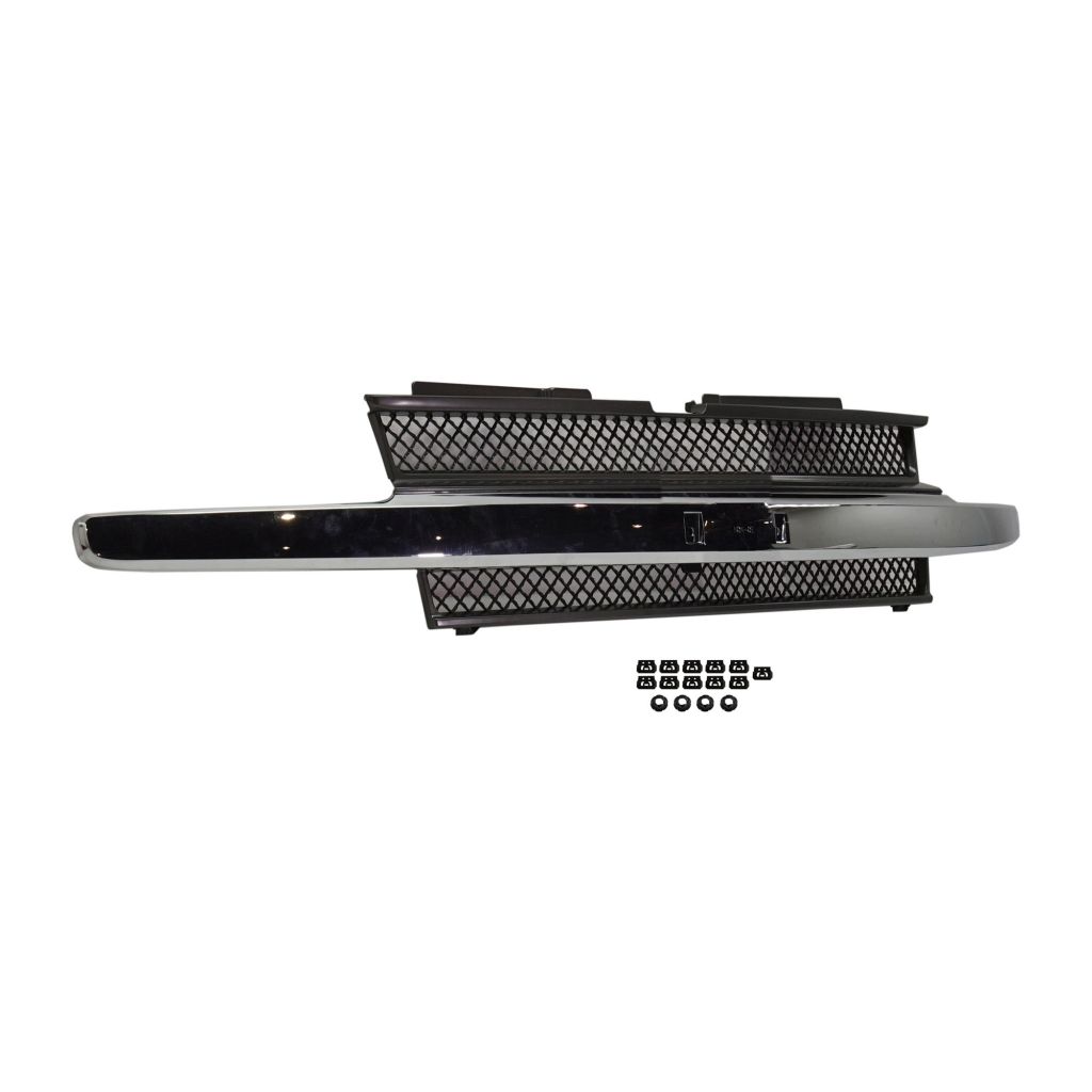 GM TRUCKS & VANS TRAILBLAZER GRILLE(W/CHR MLDG)(W/O HEAD/LAMP WASHERS)(EXC LT & SS) OEM#10358128 2002-2009 PL#GM1200477