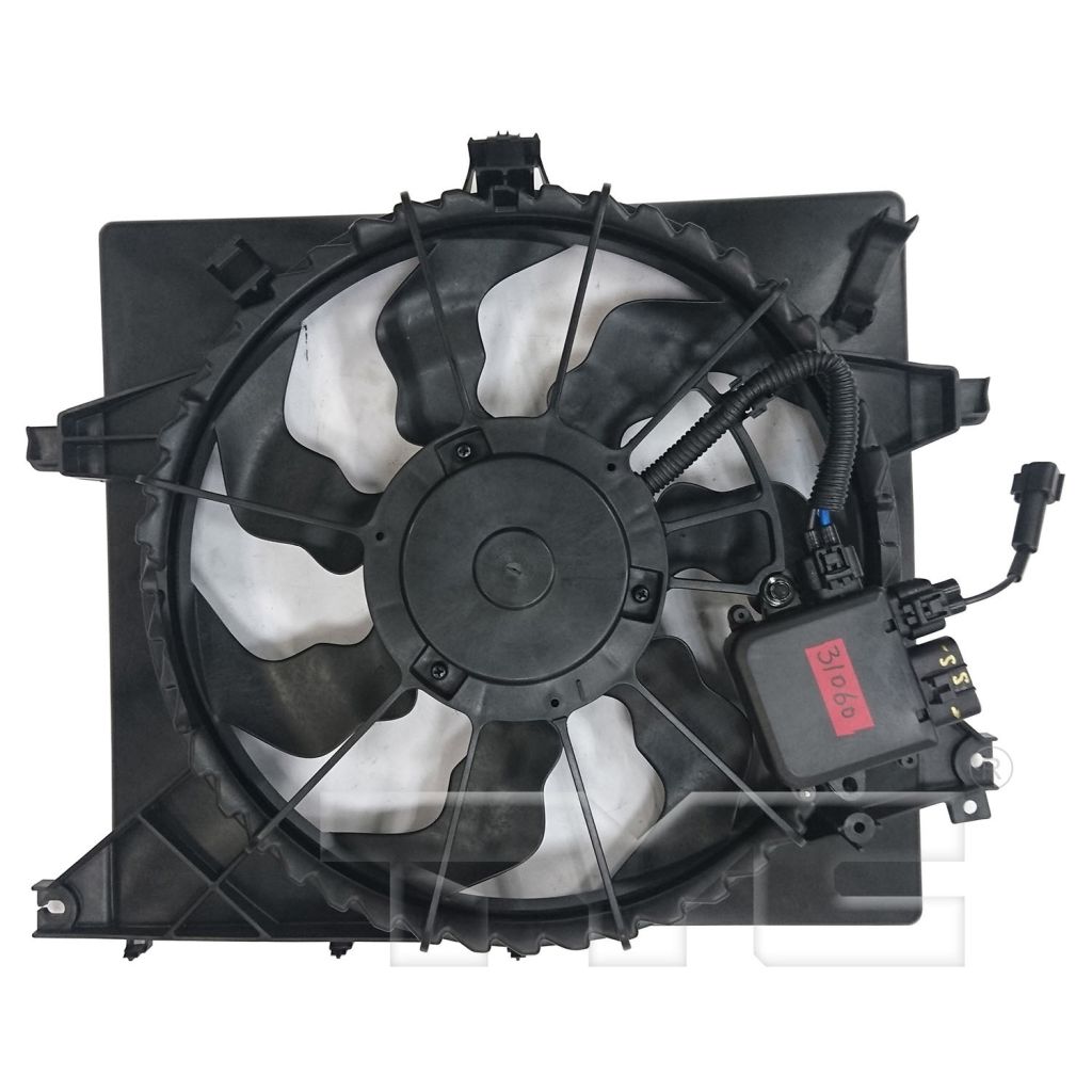 KIA FORTE5 HATCHBACK RADIATOR & A/C FAN ASSY 1.6L (SX) W/MODULE OEM#25380A7000 2014-2018 PL#KI3115150