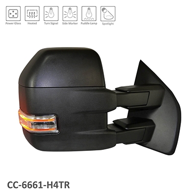 FORD TRUCKS & VANS FORD/PU (F150)(EXC RAPTOR) DOOR MIRROR RIGHT (Passenger Side) MANUAL (W/SIGNAL)(TOW TYPE)(TXT CVR) OEM#FL3Z17682AC 2015-2018 PL#FO1321516