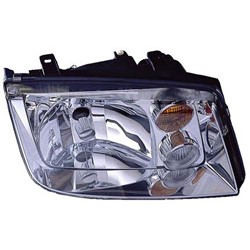 VOLKSWAGEN JETTA (GEN 4) HEAD LAMP UNIT RIGHT (Passenger Side) (W/FOG)(CHR BEZEL)(W/AMBER SIGNAL LENS) OEM#1J5941018BH 2002-2005 PL#VW2503124