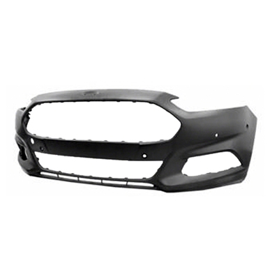FORD FUSION FRONT BUMPER COVER PRIMED (W/TOW HOOK HOLE)(W/ACTIVE PARK ASSIST SENSOR HOLES) OEM#DS7Z17757EAPTM 2013-2016 PL#FO1000688