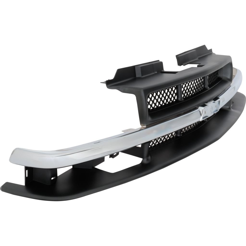 GM TRUCKS & VANS S10/SONOMA/PICKUP GRILLE W/CHR MLDG(MESH)(CHEVY) OEM#15048519 1998-2004 PL#GM1200419