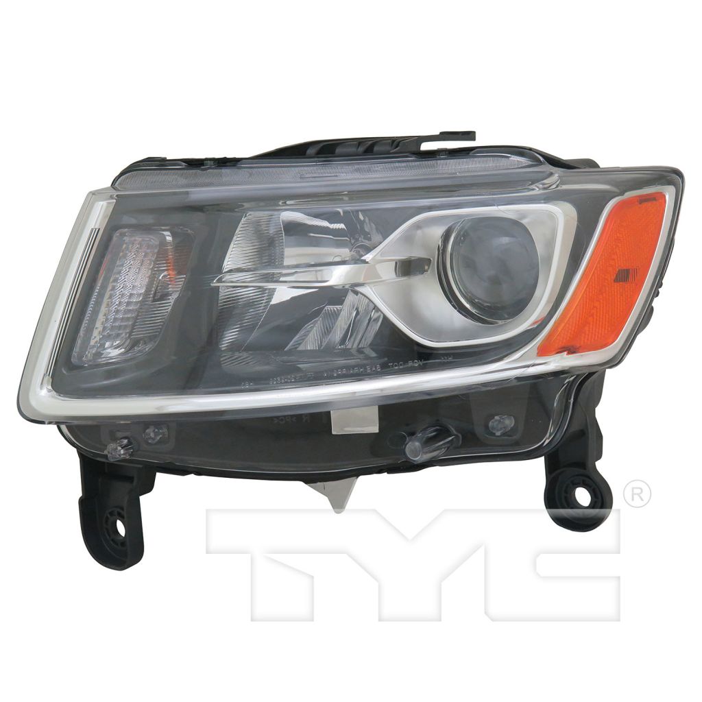 JEEP GRAND CHEROKEE HEAD LAMP ASSEMBLY LEFT (Driver Side) (HALOGEN)(CHR)**CAPA** OEM#68110997AF 2014-2016 PL#CH2502247C