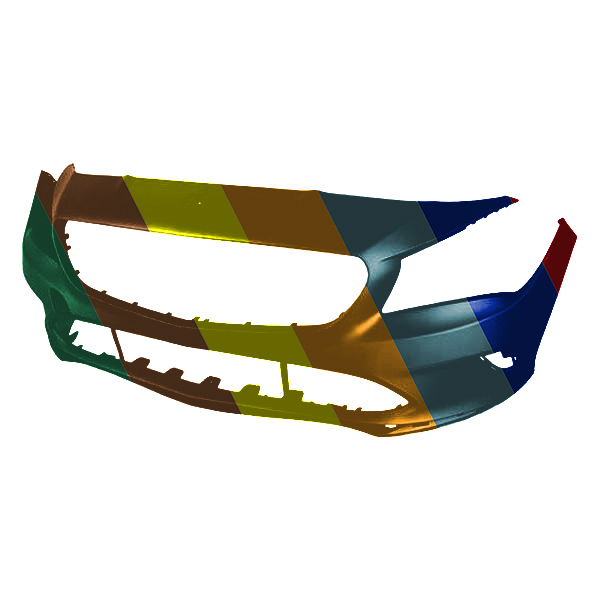 MERCEDES-BENZ CLA-CLASS FRONT BUMPER COVER PRIMED (WO/ACTIVE PK ASSIST)(CLA250 WO/SPORT) OEM#11788011009999 2017-2019 PL#MB1000536