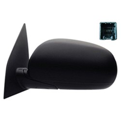 HYUNDAI ACCENT HATCHBACK DOOR MIRROR LEFT (Driver Side) PWR BLACK OEM#876101E590CA 2010-2011 PL#HY1320171