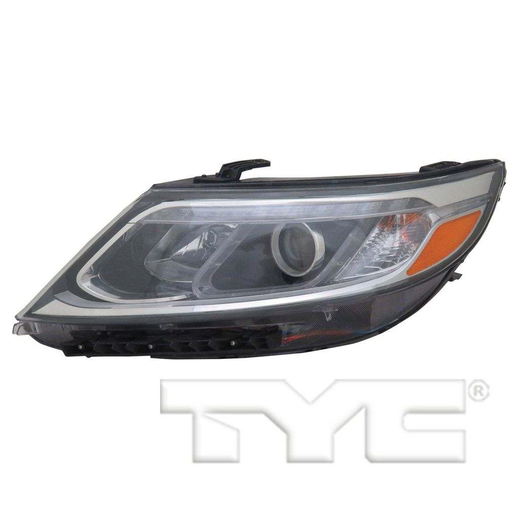 KIA SORENTO HEAD LAMP ASSEMBLY LEFT (Driver Side) (HALOGEN)(EX/SX)(W/ LED) **CAPA** OEM#921011U600 2014-2015 PL#KI2502165C