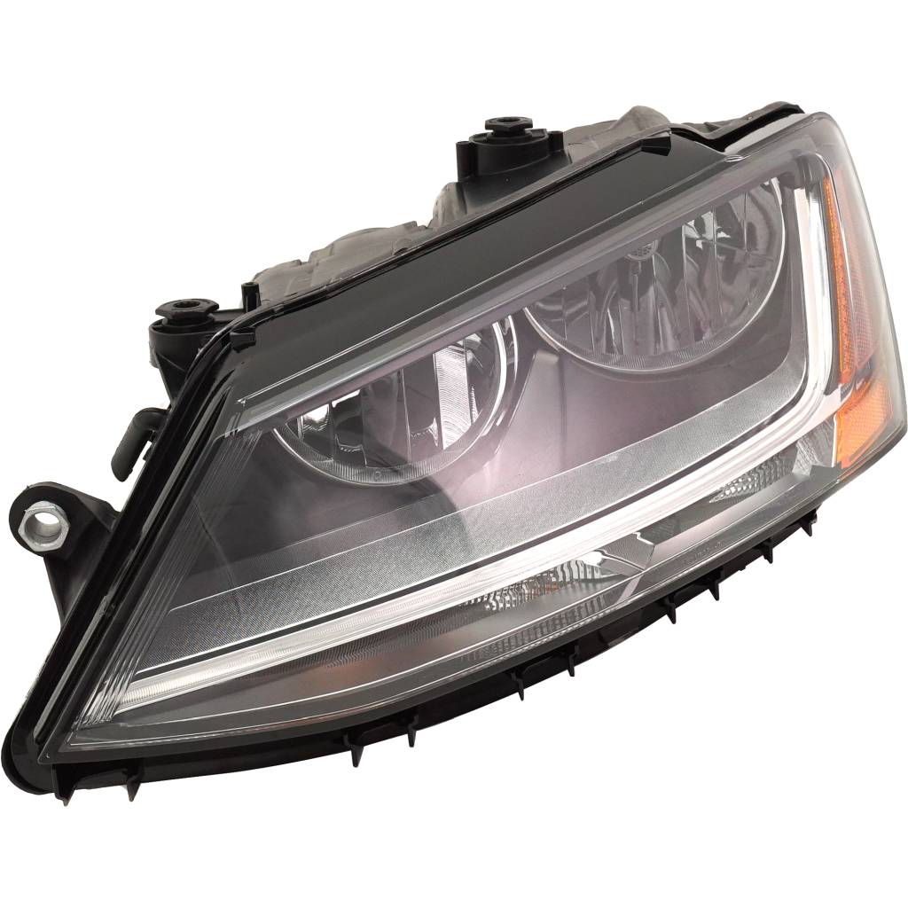 VOLKSWAGEN JETTA SEDAN (EXC GLI) HEAD LAMP ASSY LEFT (Driver Side) (HALOGEN)(W/LED DRL)**CAPA** OEM#5C7941005J 2017-2018 PL#VW2502168C