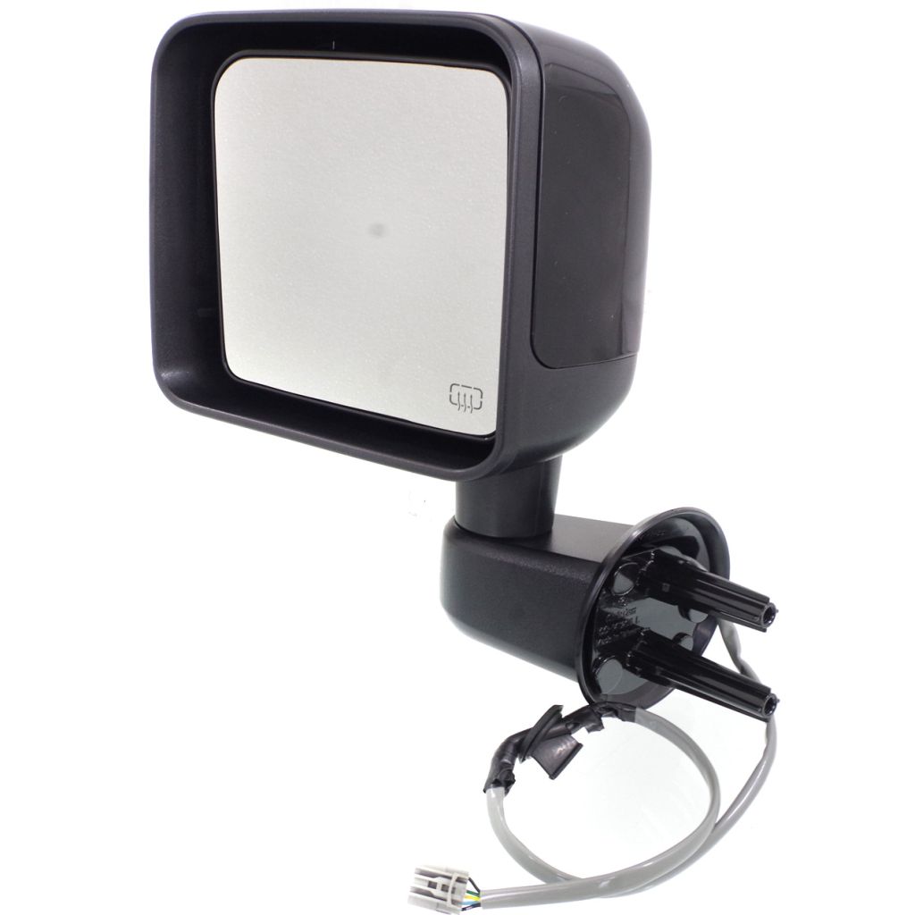 JEEPVEHICLE WRANGLER (JK) DOOR MIRROR LEFT (Driver Side) PWR/HTD (PTM) OEM#5SJ43DX8AA 2014 PL#CH1320392