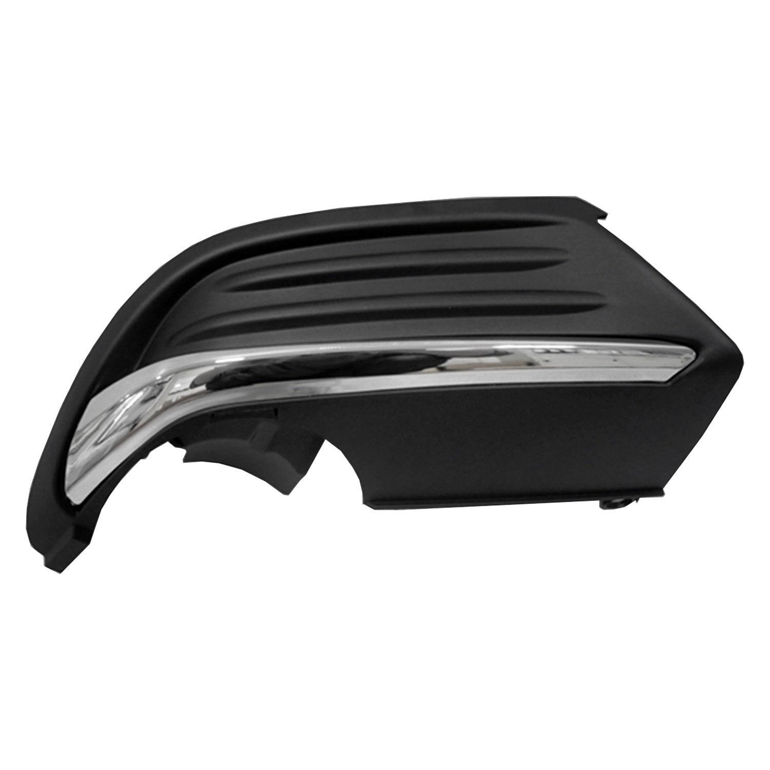 HONDA ACCORD SEDAN REAR BUMPER EXHAUST FINISHER LEFT (Driver Side) BLACK W/LOWER CHROME MLDG(LX/EX)(EX-L 1.5L) OEM#71515TVAA00 2018-2022 PL#HO1138104
