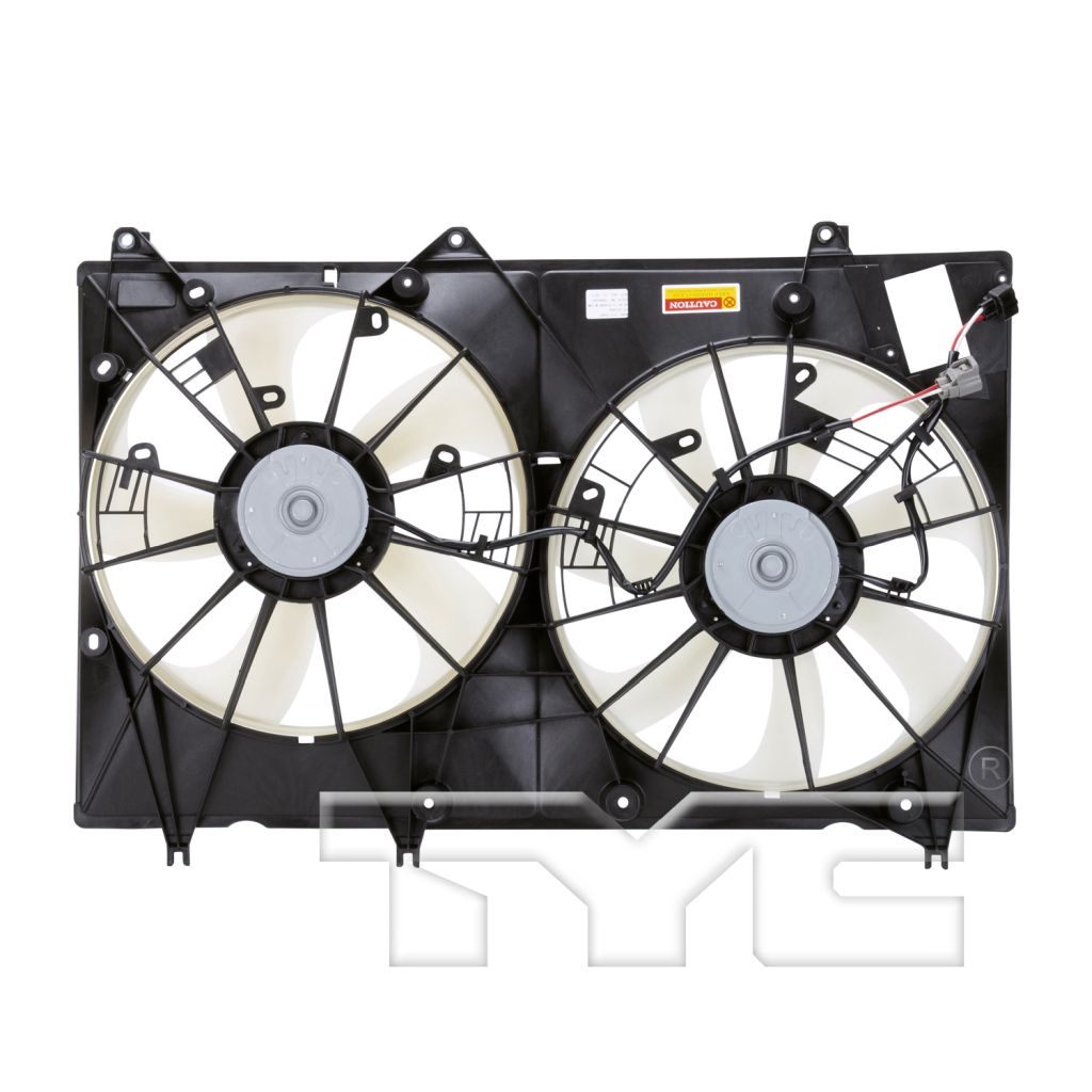 TOYOTA HIGHLANDER RADIATOR & A/C FAN ASSEMBLY (3.5L W/TOW)(DUAL FAN)(10-10 JAPAN) OEM#1671131370-PFM 2008-2010 PL#TO3115154