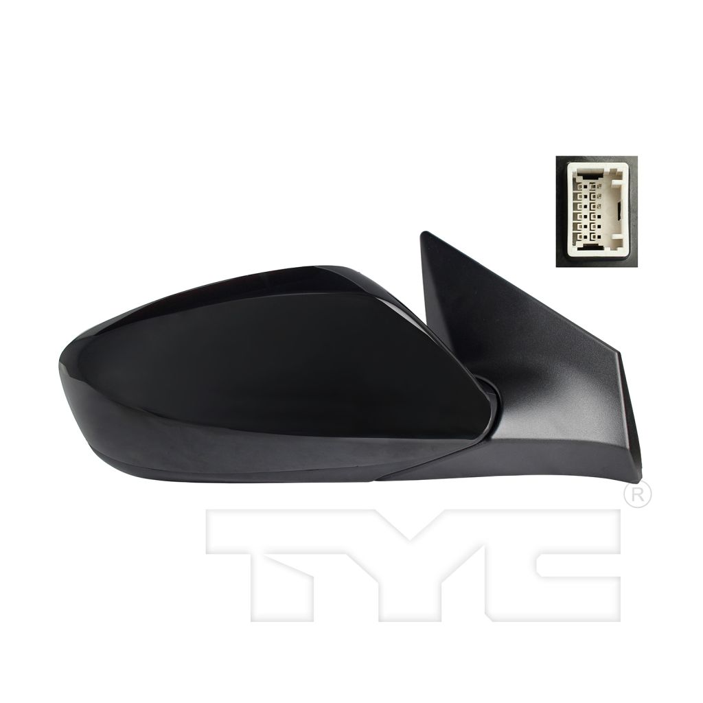 HYUNDAI ELANTRA SEDAN DOOR MIRROR RIGHT (Passenger Side) PWR/N-HTD (W/O SIGNAL) OEM#876203Y550 2016 PL#HY1321220