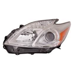 TOYOTA PRIUS (1.8L) HEAD LAMP UNIT LEFT (Driver Side) (HALOGEN)**CAPA** OEM#8117047520 2012-2015 PL#TO2518134C