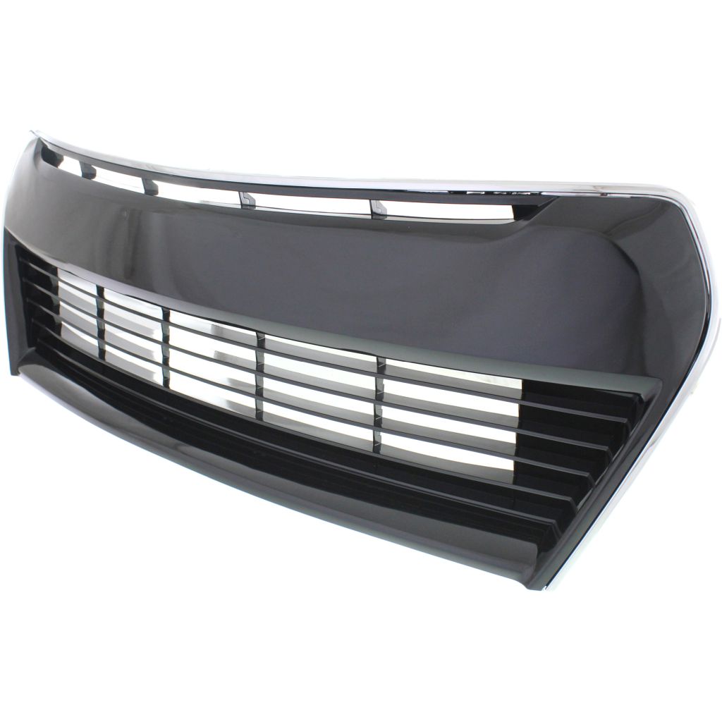 TOYOTA COROLLA/SEDAN FRONT BUMPER GRILLE ASSEMBLY BLACK W/ OUTER CHROME MOLDING (S MDL) OEM#5310202210 2014-2016 PL#TO1036150