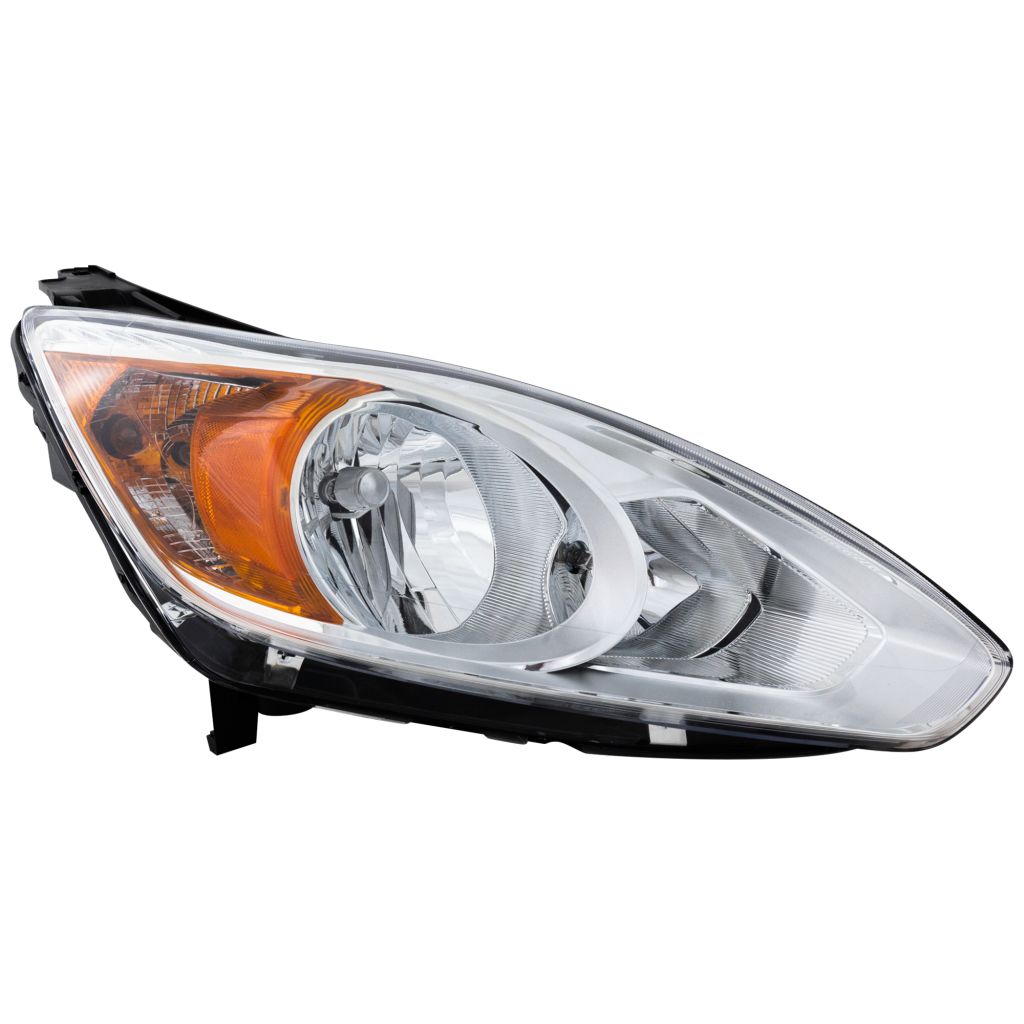 FORD C-MAX HYBRID/ENERGI HEAD LAMP ASSY RIGHT (Passenger Side) (CHROME BEZEL)(WO/LOGO ON BULB SHIELD) OEM#DM5Z13008C 2013-2016 PL#FO2503314