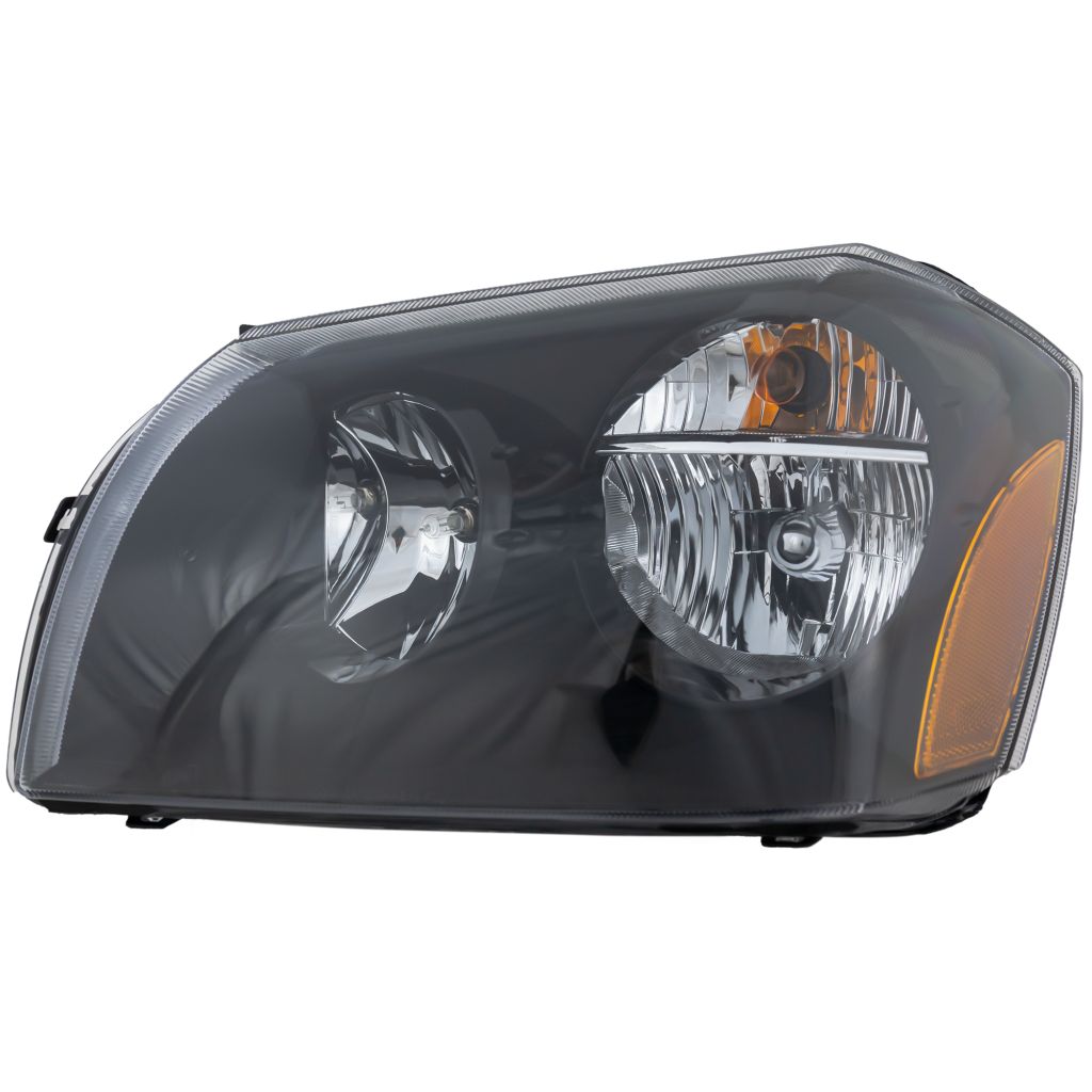 DODGE MAGNUM HEAD LAMP ASSEMBLY LEFT (Driver Side) (2.7/3.5L)(W/BLK BEZEL) OEM#4805755AG 2005-2007 PL#CH2502166