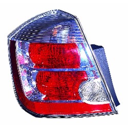 NISSAN(DATSUN) SENTRA TAIL LAMP ASSEMBLY LEFT (Driver Side) (CHROME BEZEL)(2.0L)(EXC SR) **CAPA** OEM#26555ET00B 2007-2009 PL#NI2818114C
