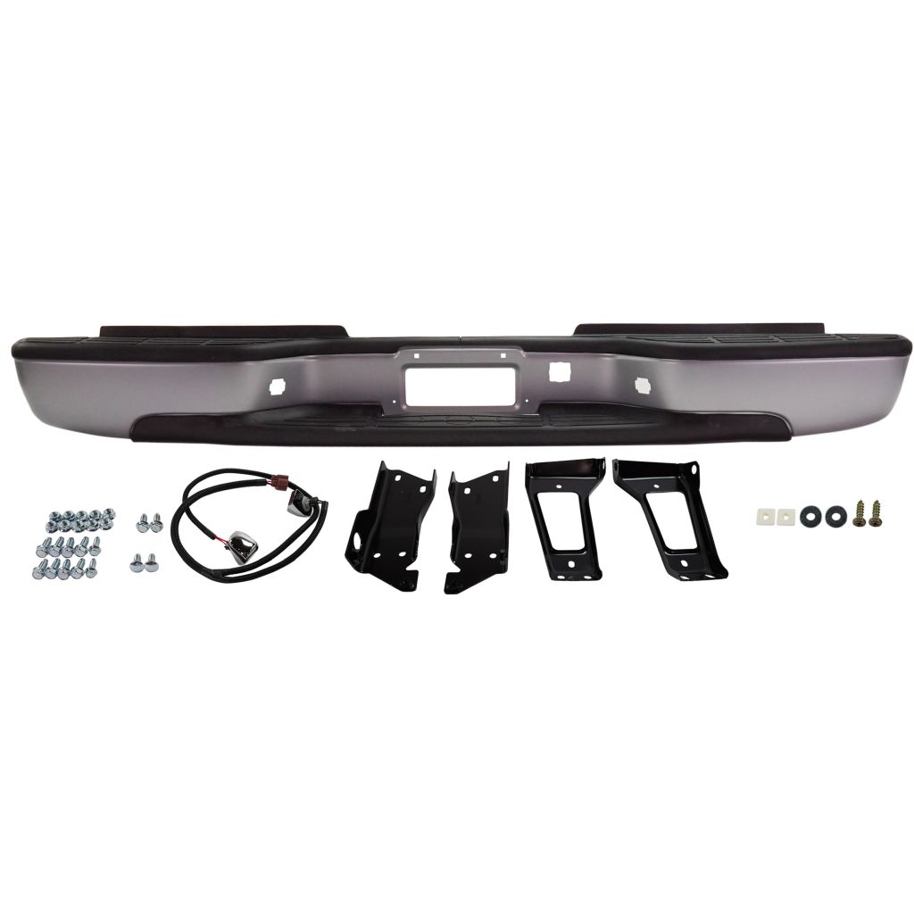 GM TRUCKS & VANS SILVERADO/PU (CHEVY) (07 OLD STYLE) STEP BUMPER ASSEMBLY PTD(FLEETSIDE)(2500HD/3500) OEM#12473001-PFM 1999-2007 PL#GM1103141