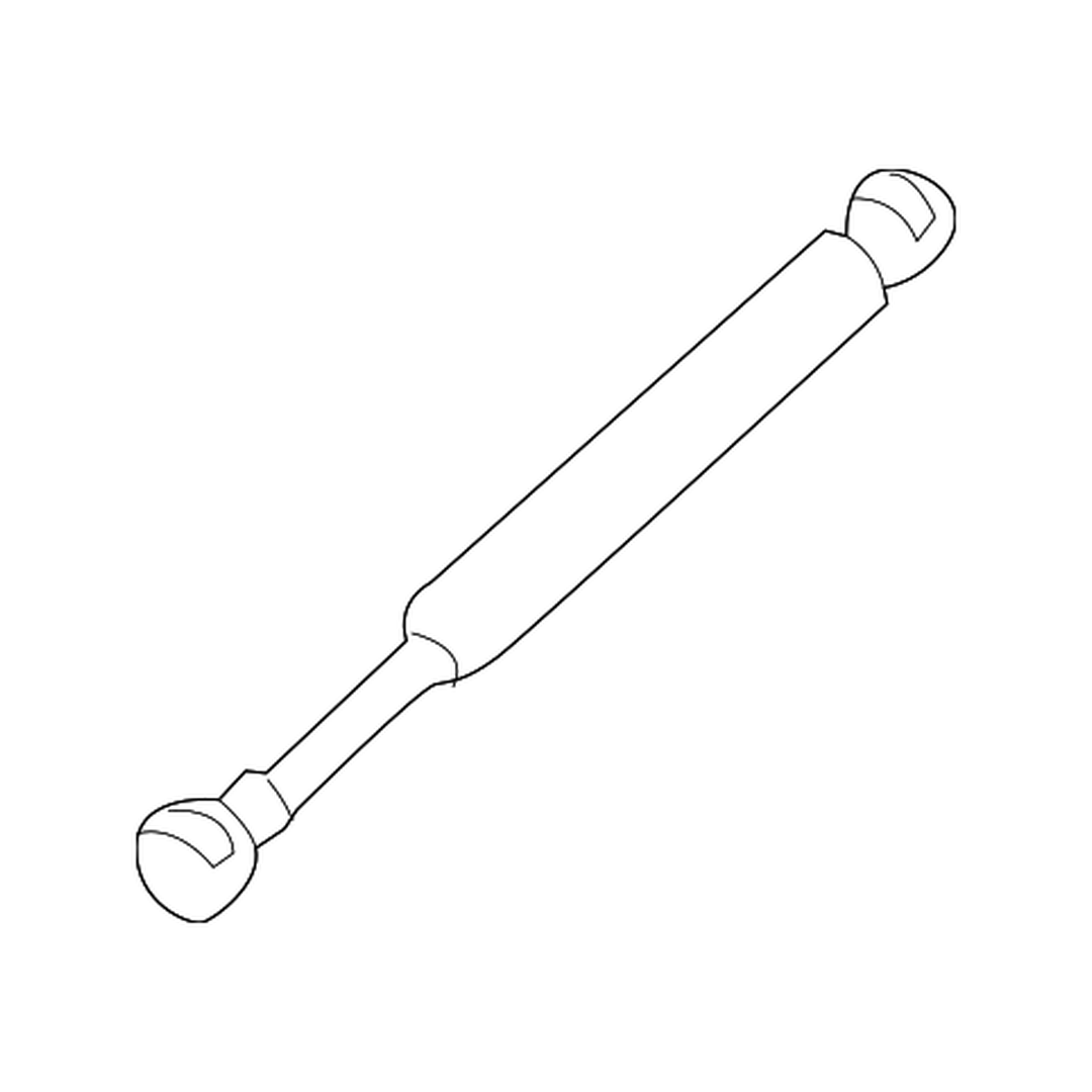 BMW BMW 5 SERIES HYBRID HOOD SUPPORT STRUT RIGHT (Passenger Side)=LH OEM#51237309119 2012-2016 PL#BM1237117