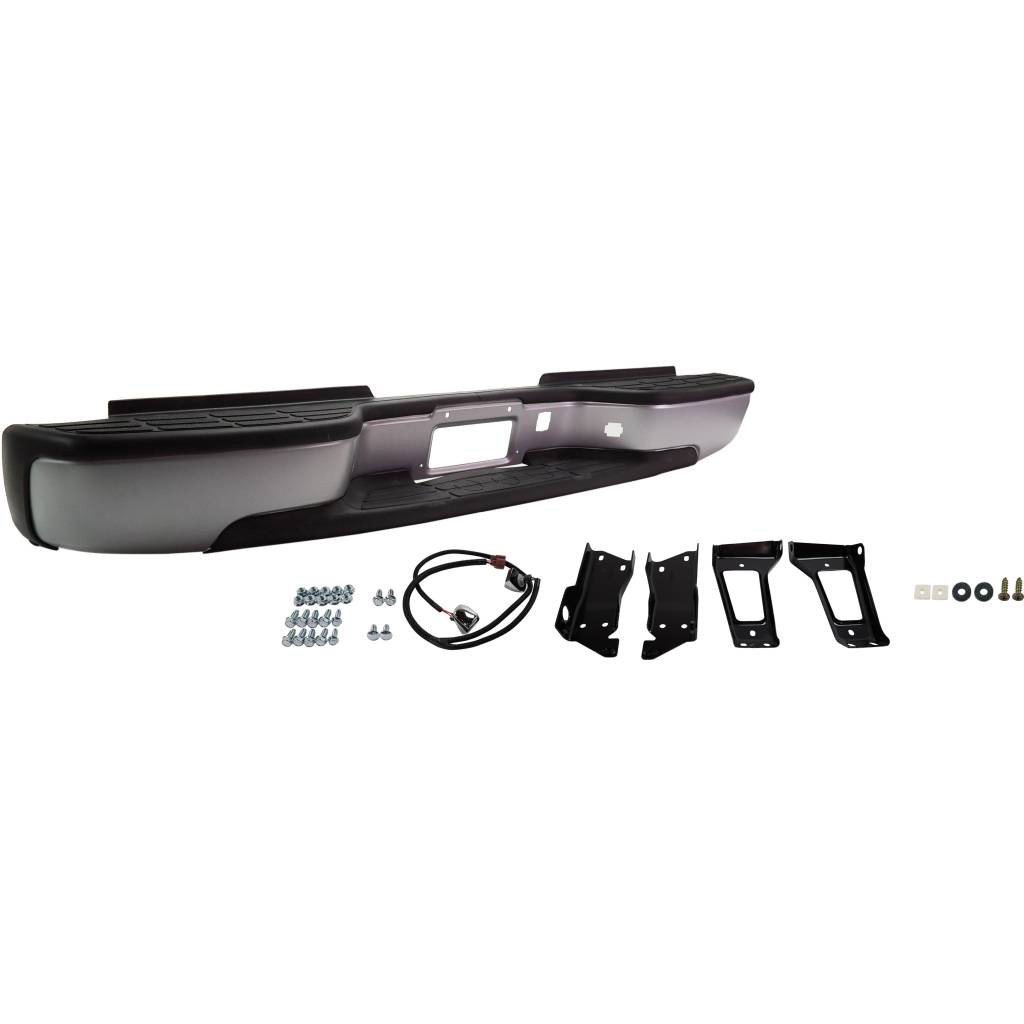 GM TRUCKS & VANS SILVERADO/PU (CHEVY) (07 OLD STYLE) STEP BUMPER ASSEMBLY PTD(FLEETSIDE)(2500HD/3500) OEM#12473001-PFM 1999-2007 PL#GM1103141