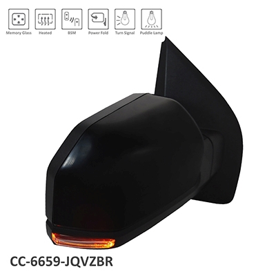 FORD TRUCKS & VANS FORD/PU (F150)(EXC RAPTOR) DOOR MIRROR RIGHT (Passenger Side) PWR/HTD/SIGNAL/PUDDLE/MEMORY/P-FOLD(W/BSD)(WO/SPOT L)(STD)(PTM) OEM#FL3Z17682RCPTM 2015-2017 PL#FO1321532