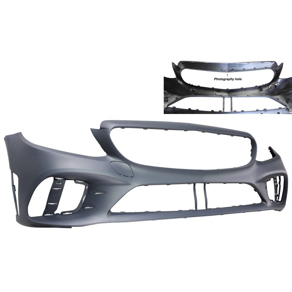 MERCEDES-BENZ C-CLASS SEDAN FRONT BUMPER COVER PRIMED (C300 W/AMG)(WO/ACTIVE PK ASSIST)(W/SURROUND VIEW) OEM#20588024059999 2019-2021 PL#MB1000574