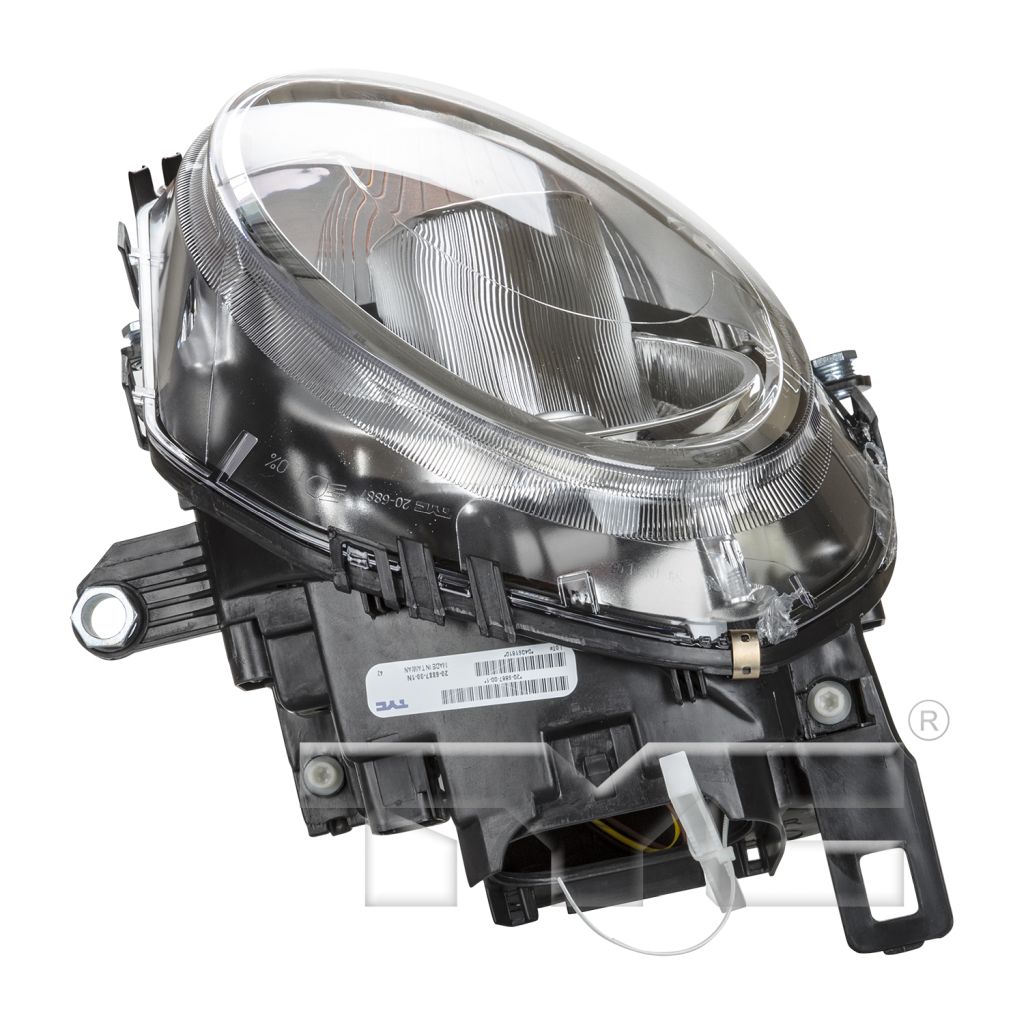 MINI COOPER COUPE HEAD LAMP ASSEMBLY RIGHT (Passenger Side) (HALOGEN)(YELLOW SIGNAL) **CAPA** OEM#63122751870 2012-2015 PL#MC2503105C