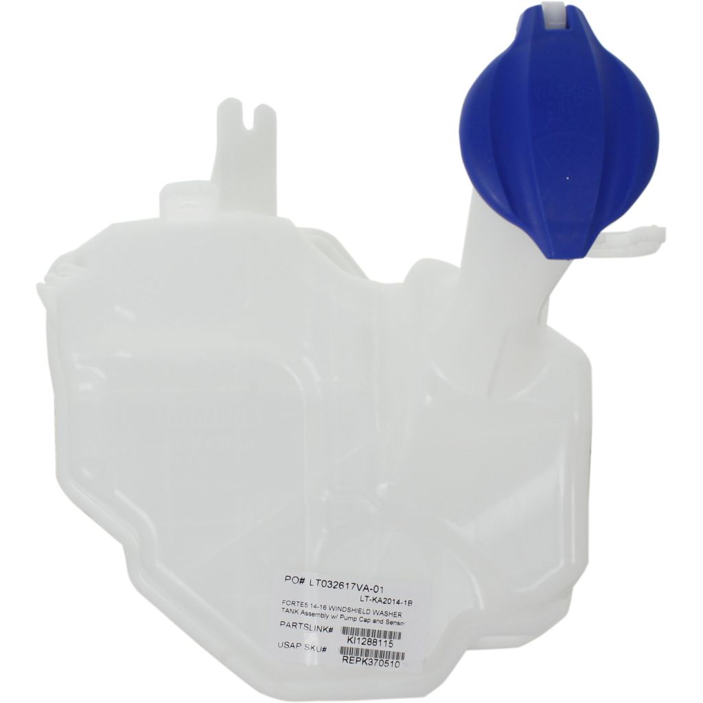 KIA FORTE5 HATCHBACK WASHER TANK W/PUMP W/SENSOR W/CAP OEM#98610A7510 2014-2016 PL#KI1288115