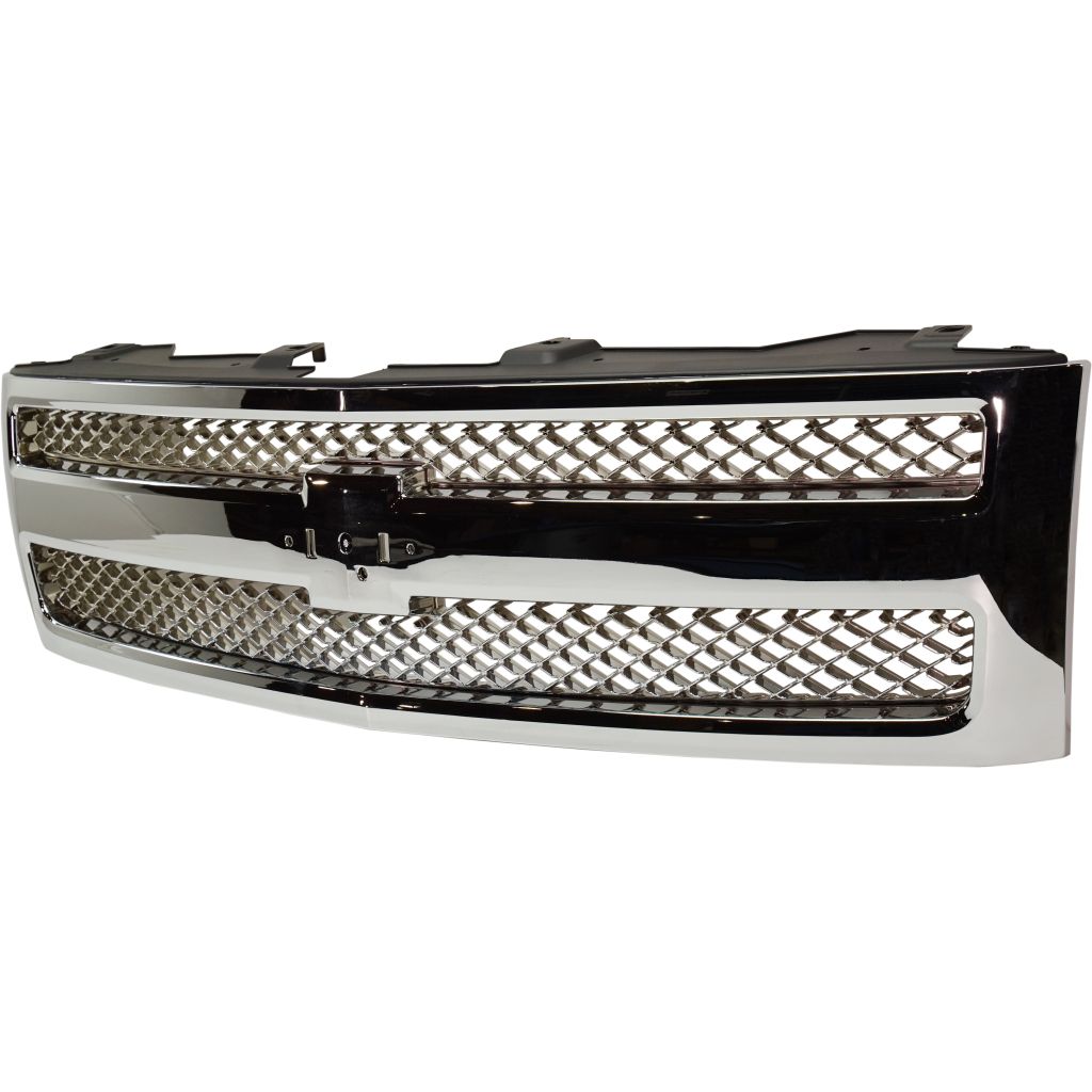 GM TRUCKS & VANS SILVERADO/PU 1500 (CHEVY) GRILLE CHR/CHR MESH OEM#22849840 2012-2013 PL#GM1200655