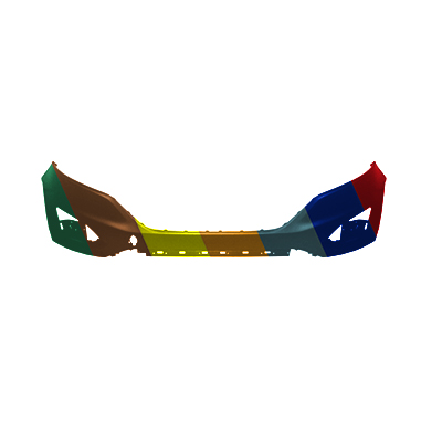 FORD TRUCKS & VANS EDGE FRONT BUMPER COVER UPPER PRIMED (W/TOW HOLE)(WO/ACTIVE PARK ASSIST) OEM#FT4Z17D957CAPTM 2015-2018 PL#FO1014116