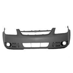 CHEVROLET COBALT FRONT BUMPER COVER PRIMED (W/FOG)(LT MDL)(W/O LUXURY PKG)(W/ UPPER BAR)**CAPA** OEM#19120181 2005-2010 PL#GM1000734C
