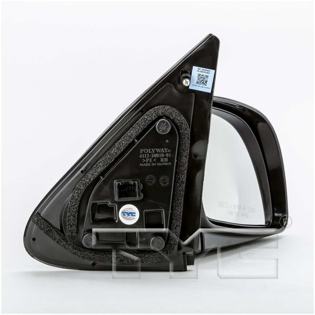 HYUNDAI SANTA FE DOOR MIRROR RIGHT (Passenger Side) PWR/HTD(SMOOTH/TEXTURE) OEM#876200W000 2010-2012 PL#HY1321156