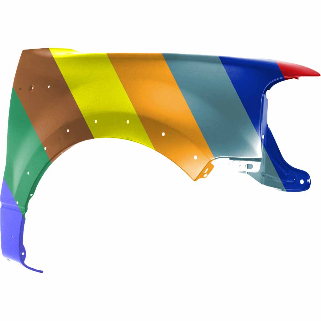 FORD TRUCKS & VANS FORD/PU (F150 EXC HERITAGE) FENDER RIGHT (Passenger Side) (W/MLDG & ANT HOLE)(TO:8/8/05) OEM#5L3Z16005BA 2004-2005 PL#FO1241232