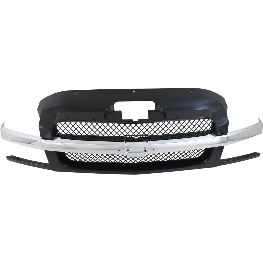 GM TRUCKS & VANS AVALANCHE GRILLE CHR/BLK (For W/ Plastic Bmp Style) OEM#19168631 2002-2006 PL#GM1200543