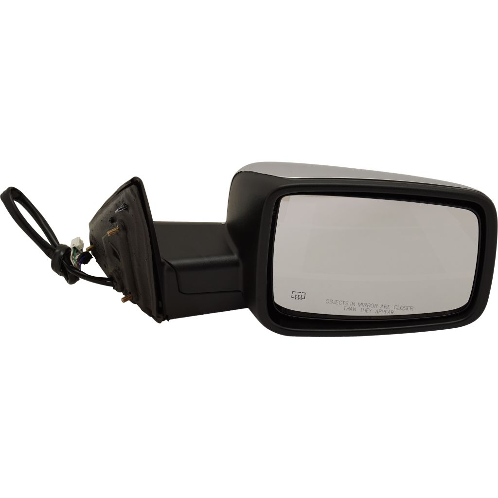 DODGE TRUCKS & VANS DODGE/PU (R1500) DOOR MIRROR RIGHT (Passenger Side) PWR/HTD/SIGNAL/PUDDLE/MEMORY (SINGLE GLASS)(CHR) OEM#55079042AD (P) 2009-2012 PL#CH1321292