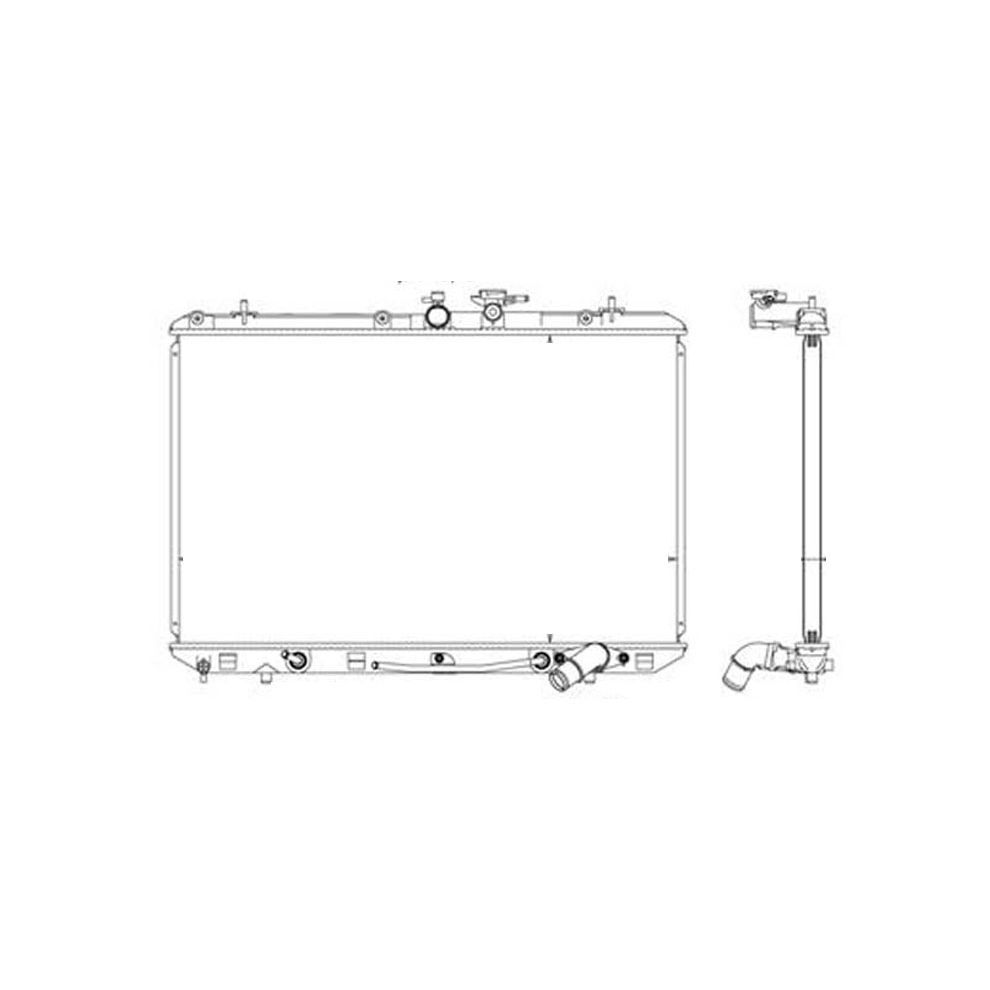 TOYOTA HIGHLANDER RADIATOR 2.7L (W/TOW PKG) OEM#1604136060 2009-2010 PL#TO3010328