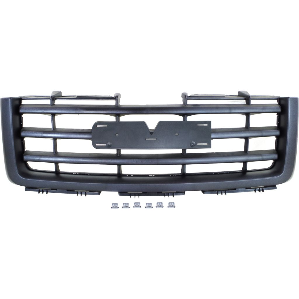 GM TRUCKS & VANS SIERRA/PU 1500 HYBRID (GMC) GRILLE ASSEMBLY BLACK (BLACK FRAME/ 3 BAR) OEM#22761793 2009-2012 PL#GM1200583